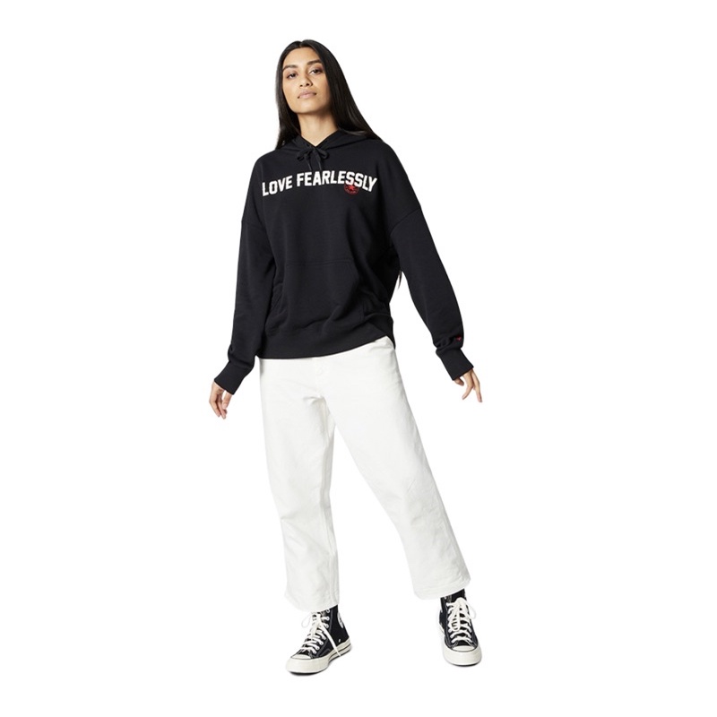 Converse Hoodie Love Fearlessly Oversized Women