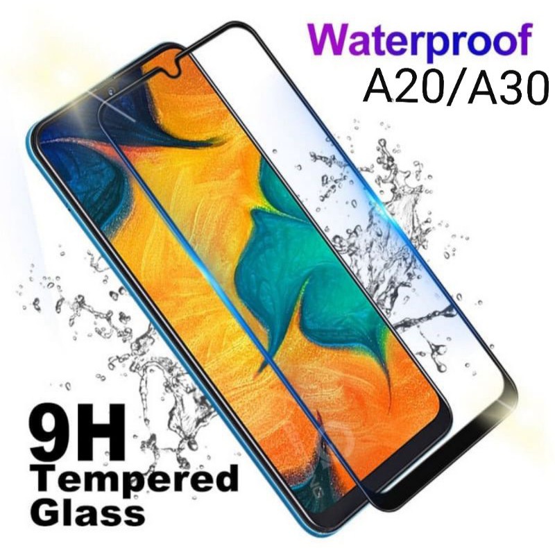 Samsung Galaxy A20/A30 Tempered Glass Full Layar Anti Gores Kaca