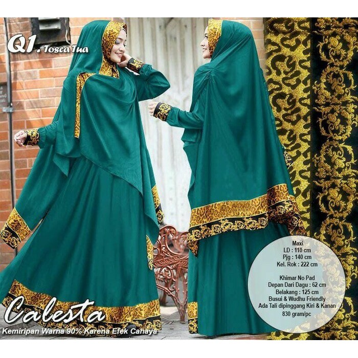 READY! GAMIS CALESTA SYARI - SUPPLIER BAJU GAMIS  Shopee 