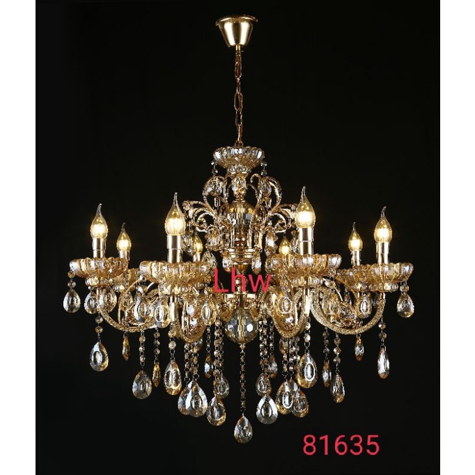 Lampu hias gantung chandelier dekorasi ruang tamu,keluarga