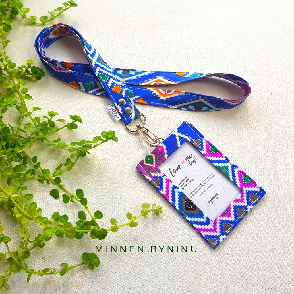 

ID Card Holder Batik - One Face Lanyard Set (BC-45)