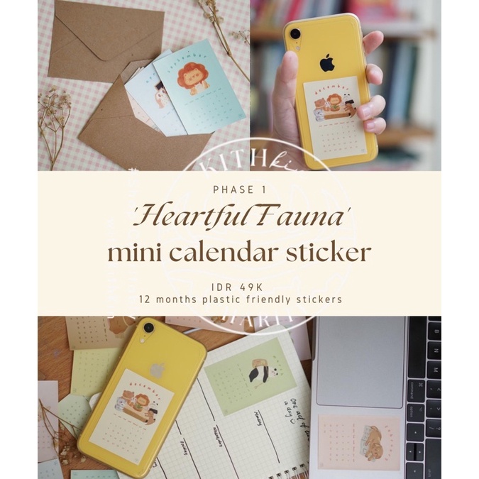 

‘Charity Fauna’ Mini Sticker Calendar