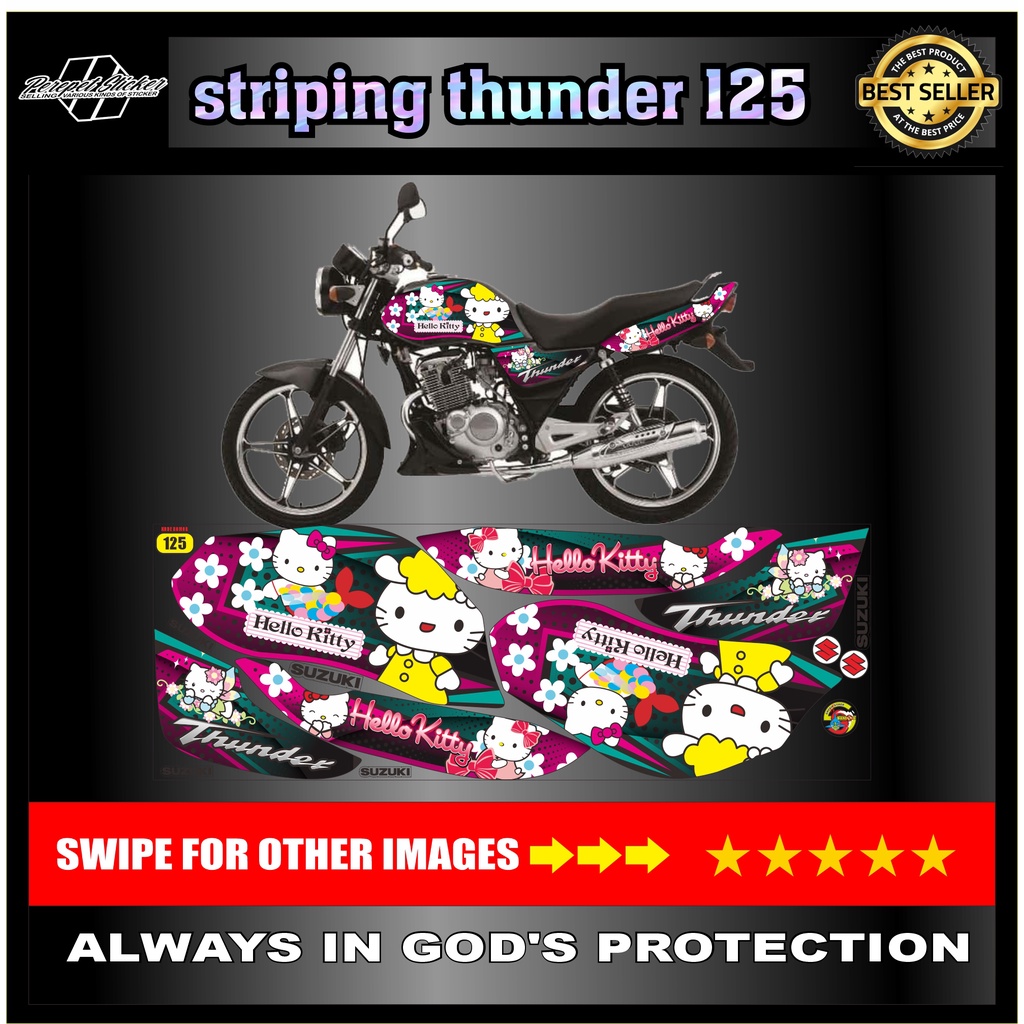 STRIPING thunder/ suzuki / STOCK suzuki thunder / STIKER thunder 125 / STICKER thunder