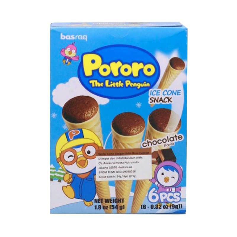 

Pororo Bingbing Ice Cone Chocolate 54G