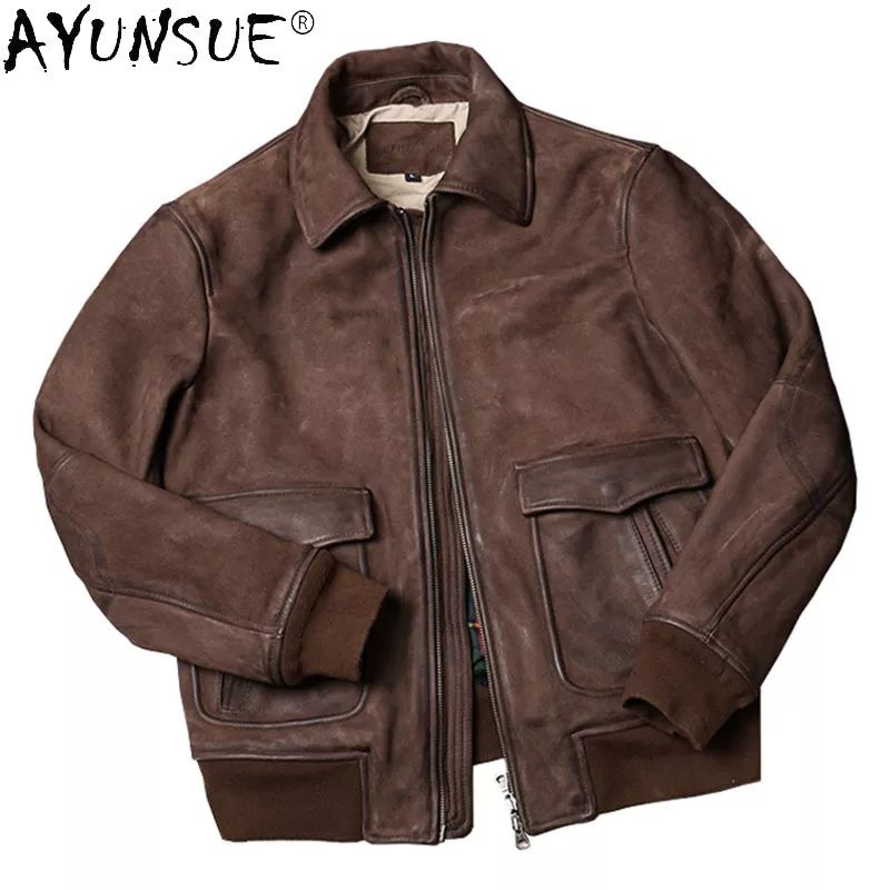 jaket kulit pria asli sapi srangken 100% original | jaket kulit vintage terbaru