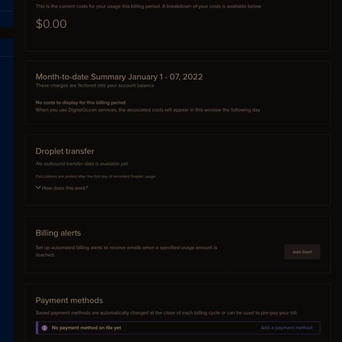 Panel / Akun Digital Ocean 2 bulan 1 tahun