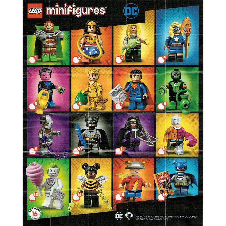 lego minifigures dc comics