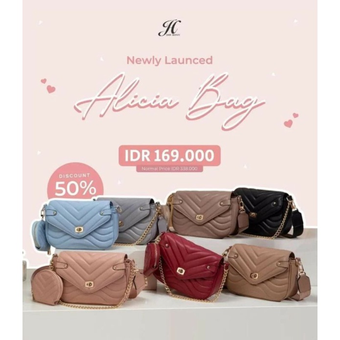 Jims Honey Alicia Bag Tas Wanita Formal atau Casual