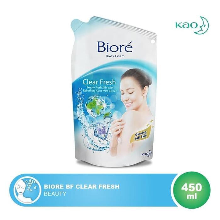 SABUN MANDI BIORE CLEAR FRESH 450 ML / BIORE BODY FOAM CLEAR FRESH 450
