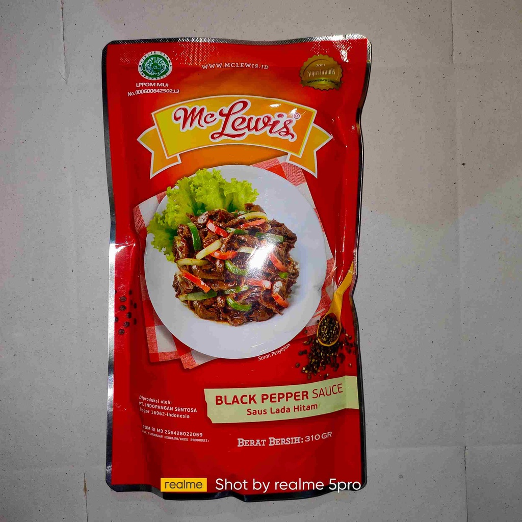 Saos Black Pepper Mc.Lewis 310gr(Saus Lada Hitam)