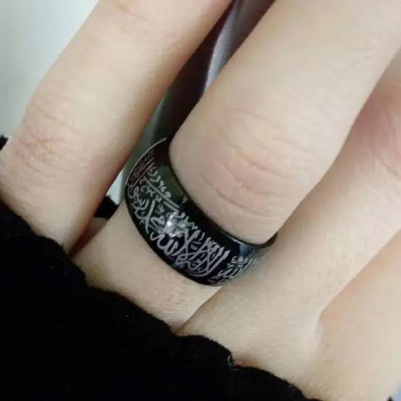 [COD] CINCIN TAUHID HITAM BIRU PUTIH PRIA WANITA ANTI KARAT