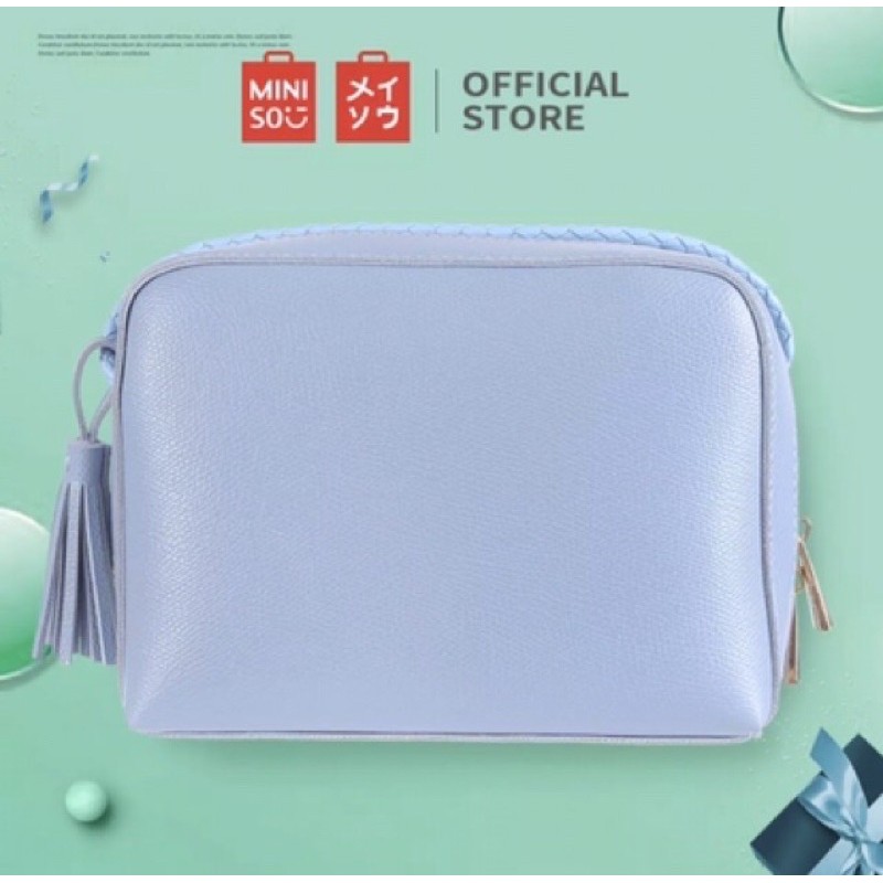 Miniso Sling Bag Solid Color Rectangle Tas Kepang