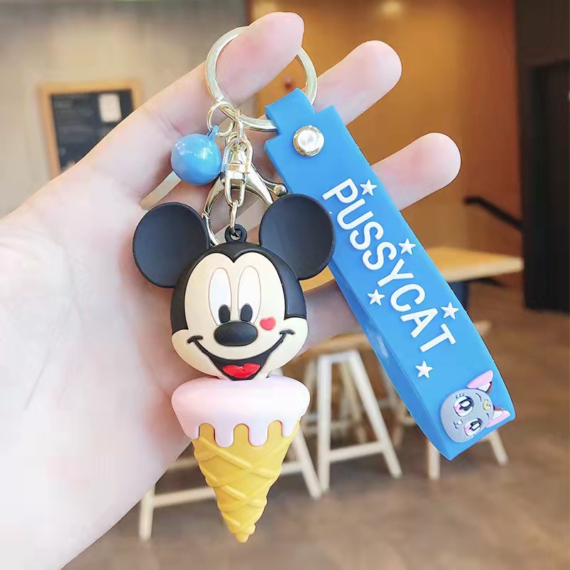 Gantungan Kunci Doraemon Murah Import - Keychain Karakter Doraemon/Mickey Korean Import