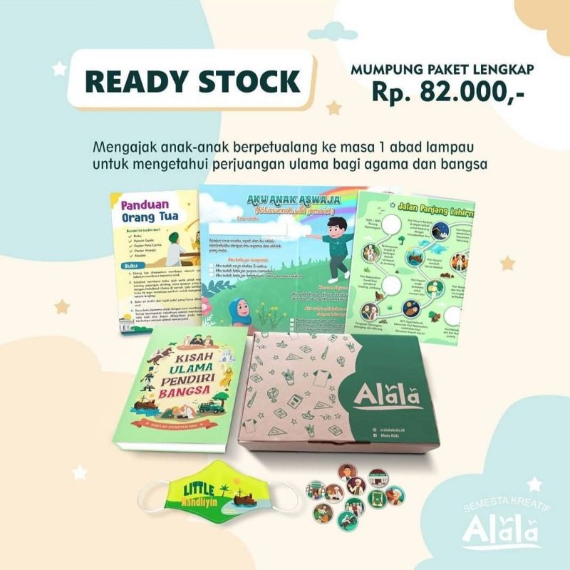 

PAKET LENGKAP BUKU ANAK DAN PERMAINAN EDUKATIF ALALA KIDS - KISAH ULAMA PENDIRI BANGSA