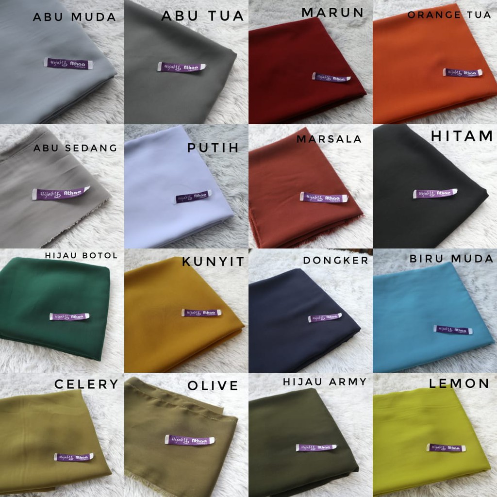 Jilbab Segiempat Wolfis / Khimar segi empat Wolfis Polos 120 x 120-4