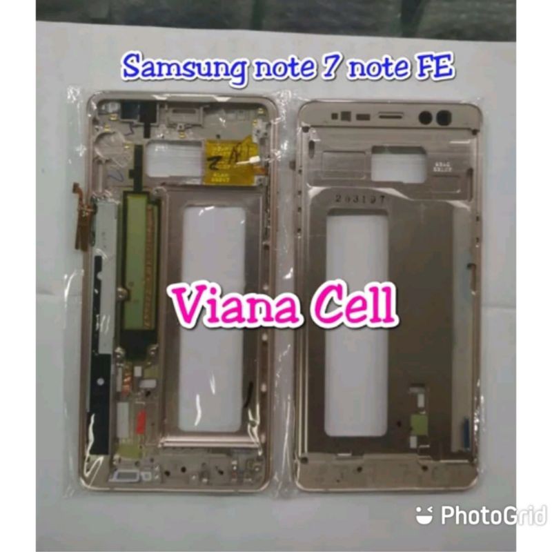 FRAME LCD BAZEL SAMSUNG NOTE 7 NOTE FE N935 BAZZEL BEZEL TULANG TENGAH TATAKAN LCD ORI