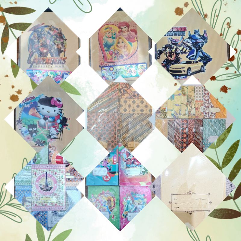 

Sampul Kertas Coklat Batik Fancy Ukuran KWARTO Quarto