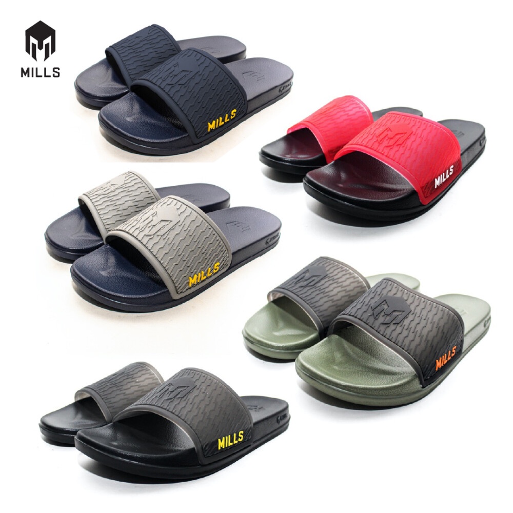 GRATIS ONGKIR !!! SANDAL SLIP ON ORIGINAL MILLS NECROM 5 WARNA TERBARU DISKON OJANSPORT