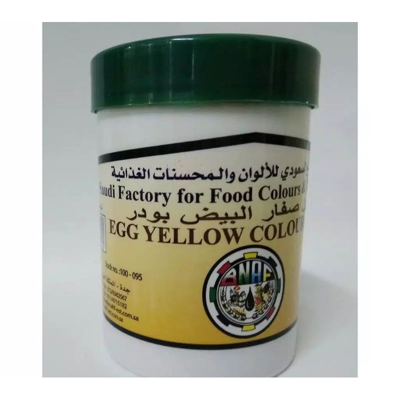 

Pewarna Makanan Bin Afif Egg Yellow Powder 100 Gram Food Colour Original Saudi Factory Asli Arab