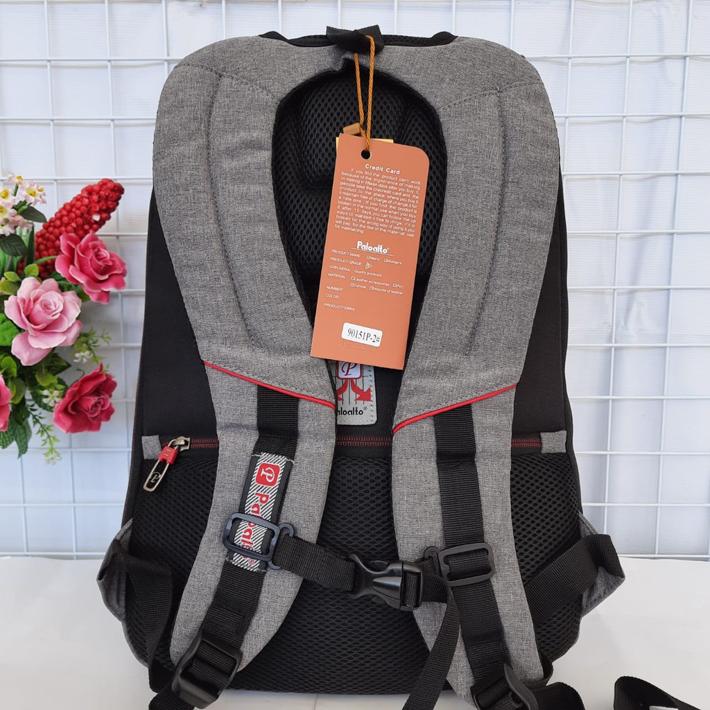 TAS PALO ALTO Backpack SuperTas Ransel Laptop dengan Raincover  Trend Original Palo Alto