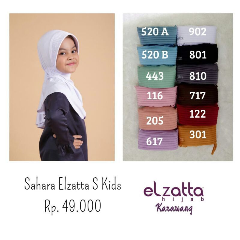 Bergo anak elzatta - Zaria sahara kids