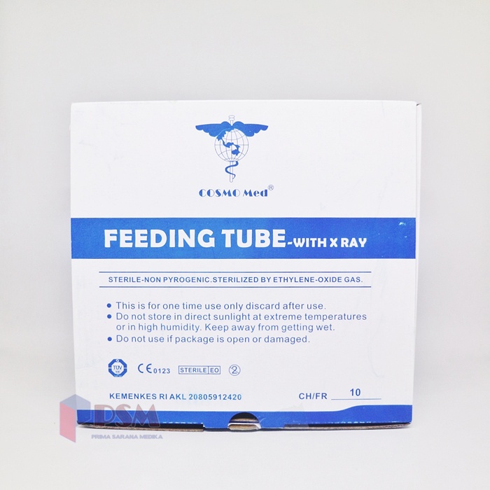 COSMOMED Feeding Tube with X-Ray / Feeding Tube NGT / Sonde Selang Makan