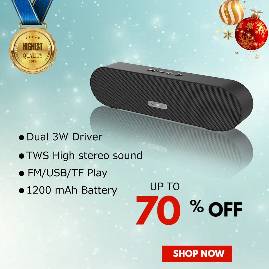 【⭐NEW⭐】CORN YX009 Speaker Bluetooth 5.0 nirkabel bluetooth hifi stereo speaker suara besar kotak mus
