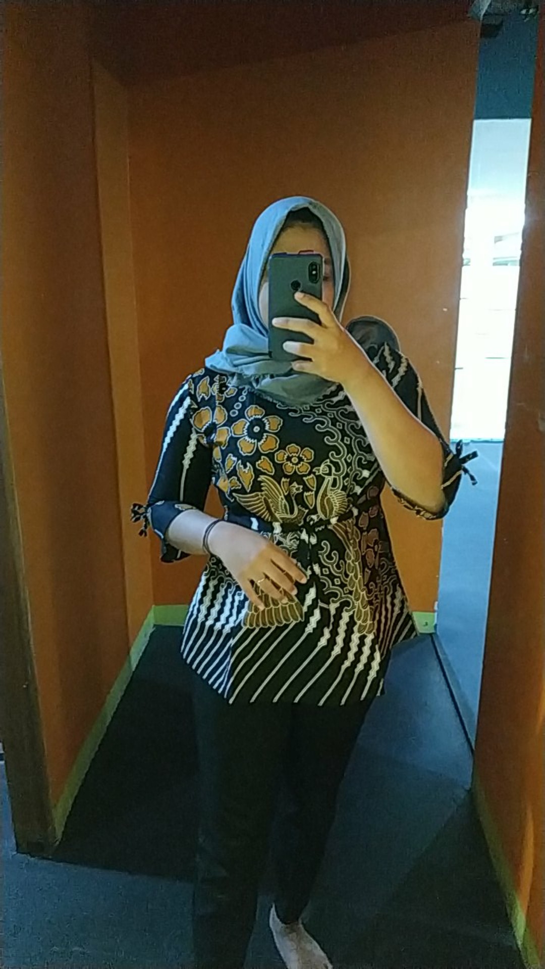 Batik Dolby Dolbi Dobby Doby Tenun Sutra Tulis Katun Atbm Baron Atasan Batik Wanita Sogan Srg308