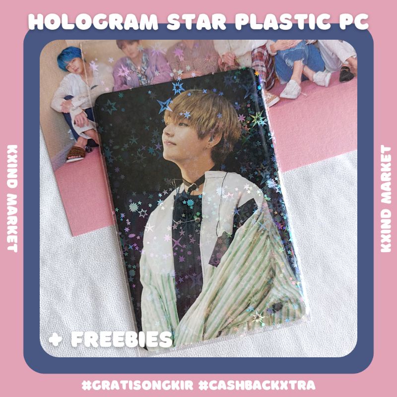 Inner Sleeve Hologram Star Mozaik Big Star / plastik holo / photocard hologram / PC holo BTS nct txt
