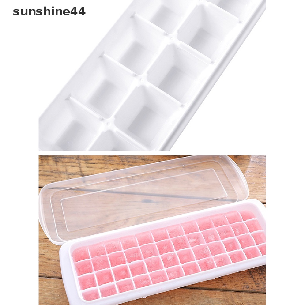 Sunshine Cetakan Es Batu 12 / 48 / 60 Sekat Bahan Plastik Untuk Cocktail