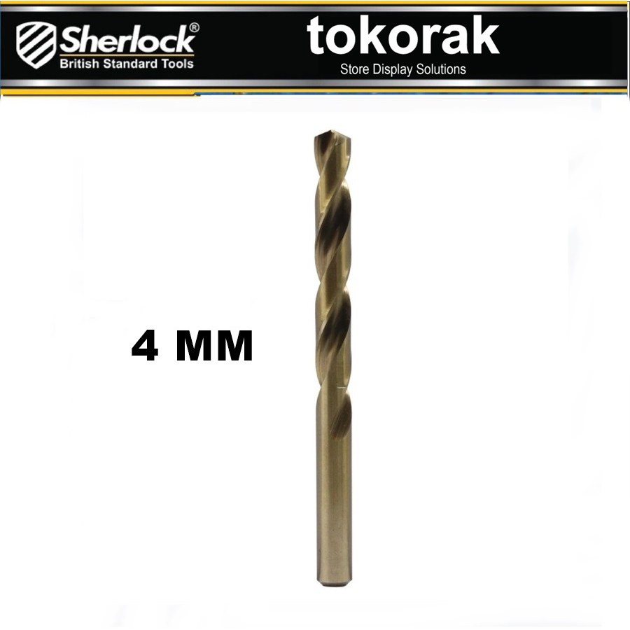 MATA BOR BESI SHERLOCK HSSCO 4 MM - BISA UNTUK STAINLESS STEEL