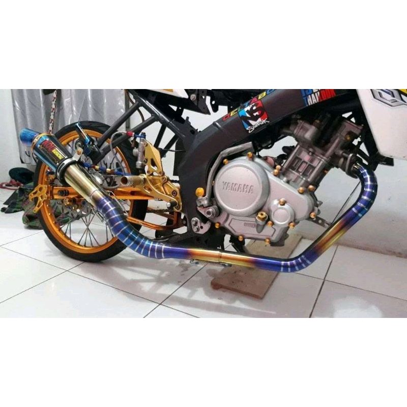 Knalpot KOU vixion twotone