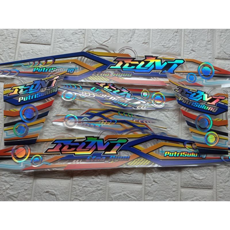 STRIPING HOLOGRAM BEAT FI 2014 TRANSPARAN CUSTOM