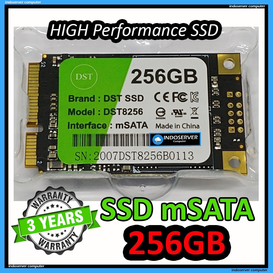 SSD mSATA 256GB New DST Garansi 3 Tahun