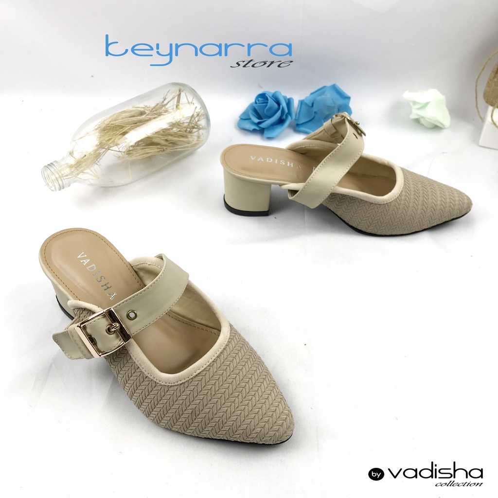 VADISHA LAYLA Sendal Wanita, Sendal Heels/ Sendal Hak Tahu 5cm IN-03 By.Keynarra Store
