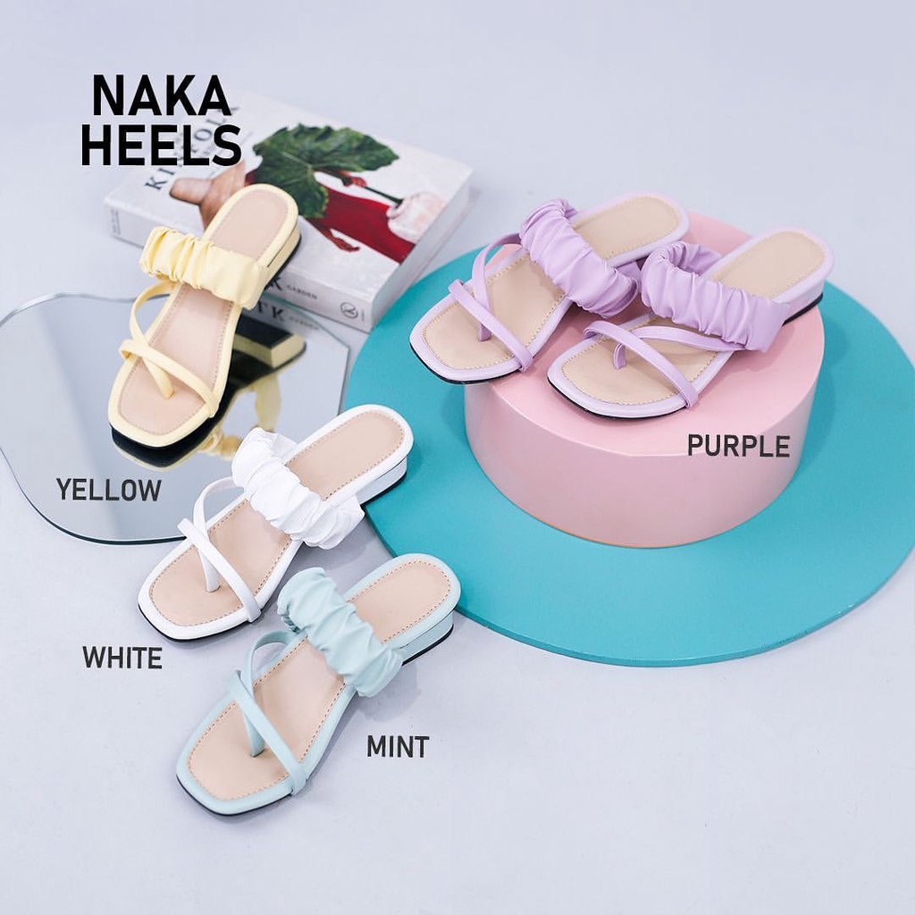 NAKA HEELS / HEELS WANITA / SANDAL HEELS / SEPATU HEELS / SANDAL WANITA