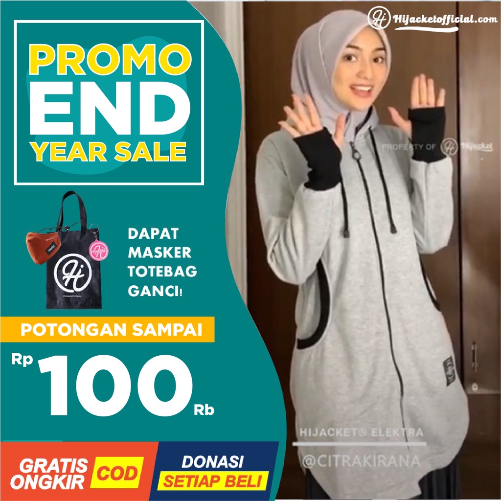 ⭐️BEBAS ONGKIR⭐️ HIJACKET ELEKTRA ORIGINAL JAKET WANITA JAKET MUSLIMAH HIJABER NO.1 DI INDONESIA