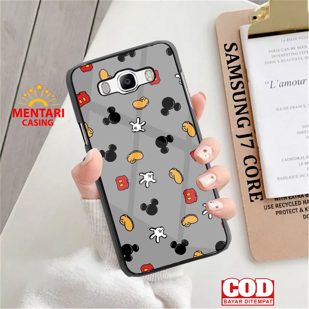 Case SAMSUNG J7 CORE CASING SAMSUNG J7 CORE [ MICKEY ] Mentari casing case hp kondom hp case custom 
