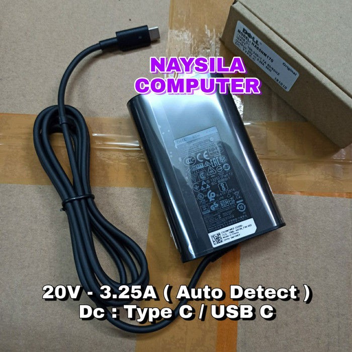 DELL HA65NM170 Charger XPS 12 (9250) Venue 10 Pro (5056) 9365 USB-C