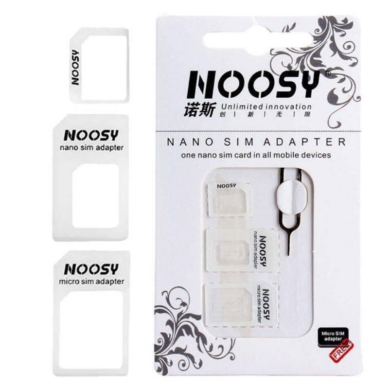 4 In 1 Adapter Konverter Nano Sim Card Ke Micro Standard Untuk Iphone Samsung 4g Lte Usb Wireless Route