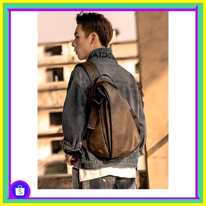 Tas kantor Tas Selempang Pria wanita trd27 tas kerja baik kwalitas - Hitam