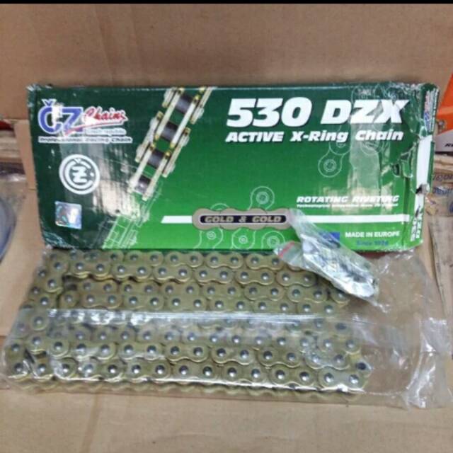 Rantai rante 530 panjang 120 Mata x Ring merk Cz