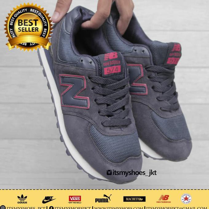 promo sepatu casual pria newbalance 574 original premium terbaru