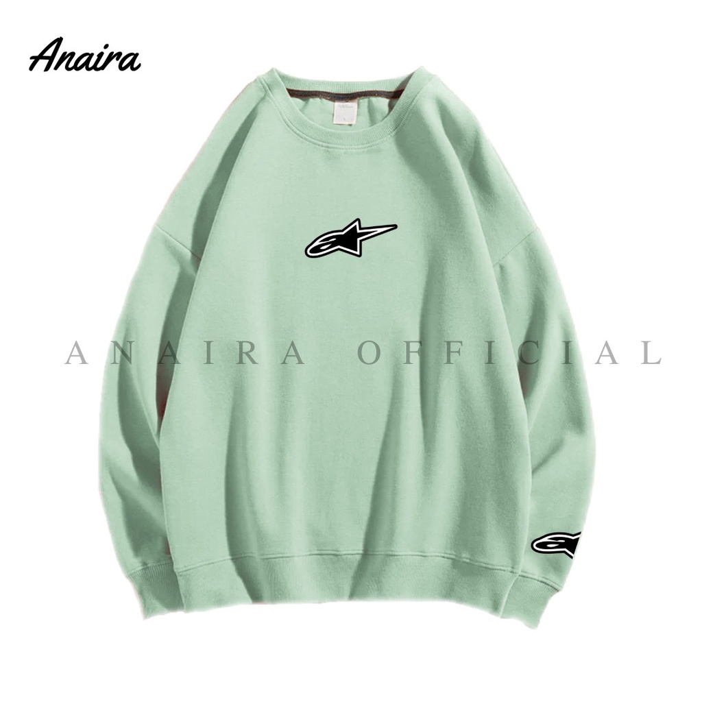 A STAR SWEATER CREWNECK PRIA WANITA ANAIRAOFFICIAL