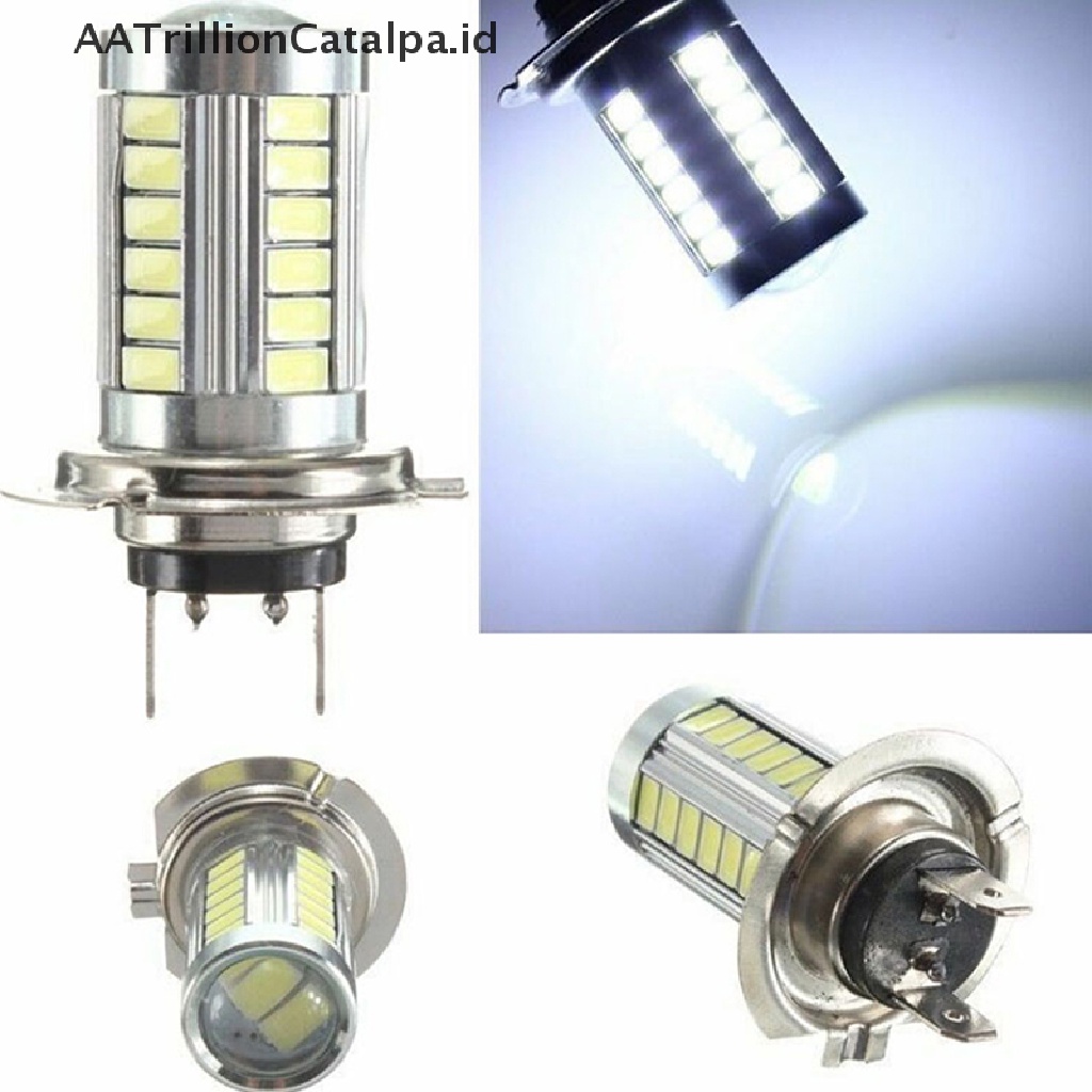 Aatrillioncatalpa 1Pc Lampu Kabut Depan Mobil H7 5630SMD 660LM 33 LED Warna Putih