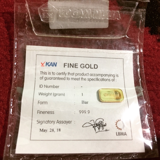 Antam emas batangan 1 Gram