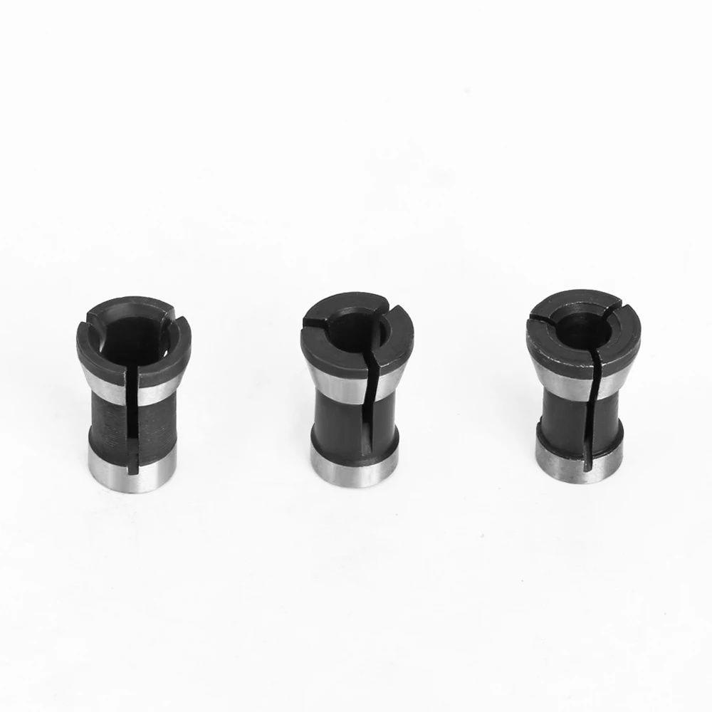 Solighter 1-3Pcs Collet Set Aksesoris Pemotong Milling Tahan Lama Trimming Chuck