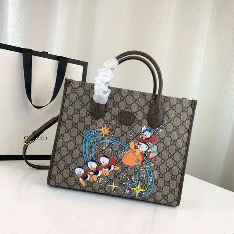 DISNEY X GUCCI DONALD DUCK TOTE BAG WP MIRROR