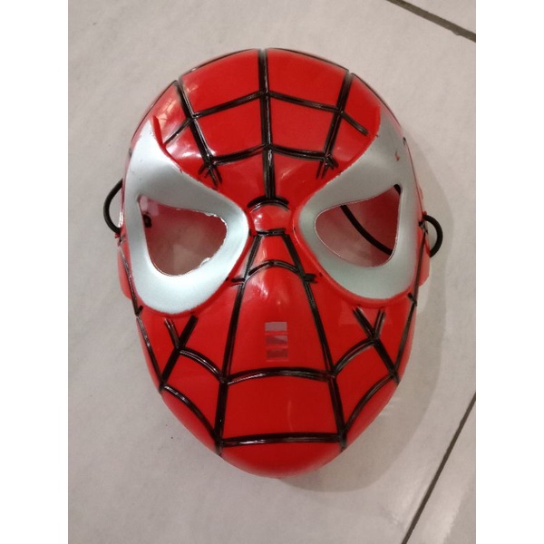 Topeng spiderman anak murah miles Morales no way home hitam topeng sepiderman 2503