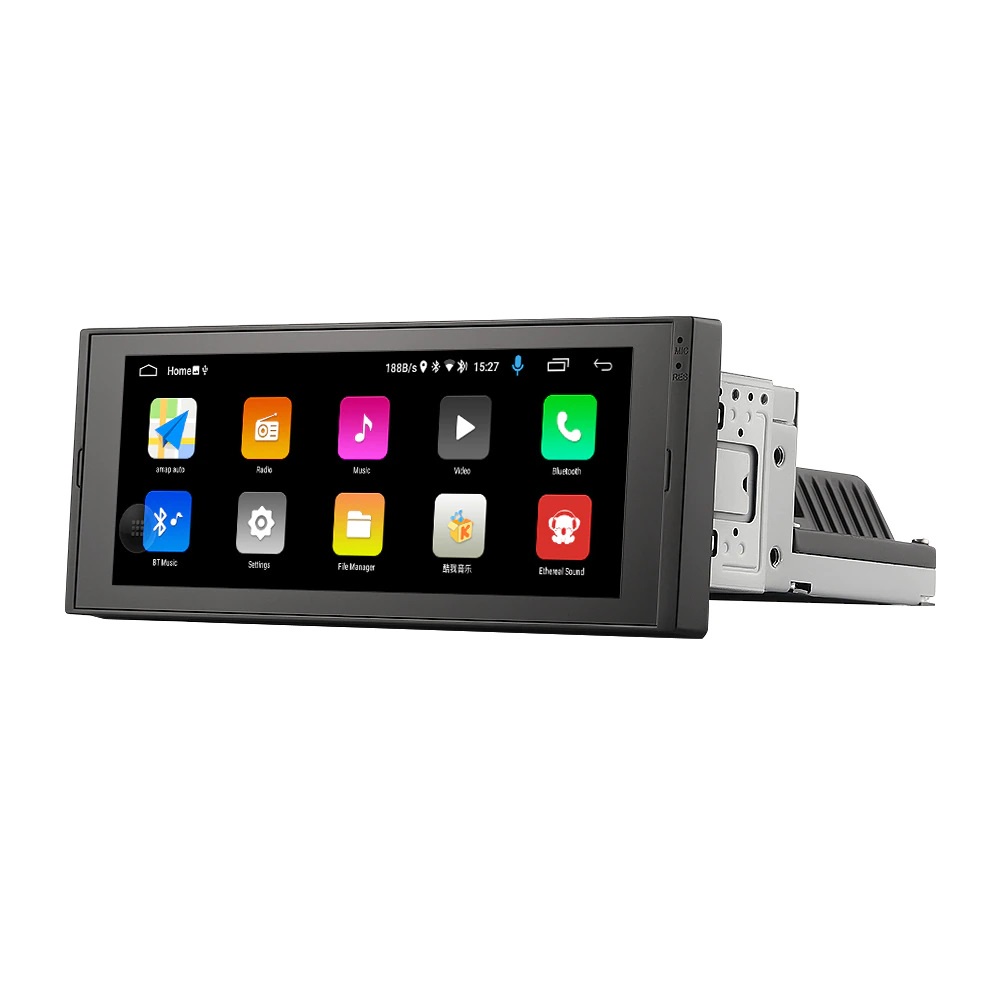 SINGLE DIN Android 10.1 HEAD UNIT tape mobil 6.9 inci IPS TOUCHSCREEN GPS WIFI RAM 1GB ROM 32GB